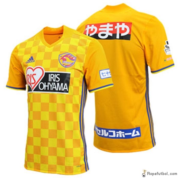 Camiseta Vegalta Sendai Replica Primera Ropa 2017/18 Amarillo